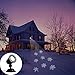EAMBRITE Moving Flurry Snowflake Spotlight LED Projector Light Xmas Decorative Light for Indoor and Outdoor Use (White)