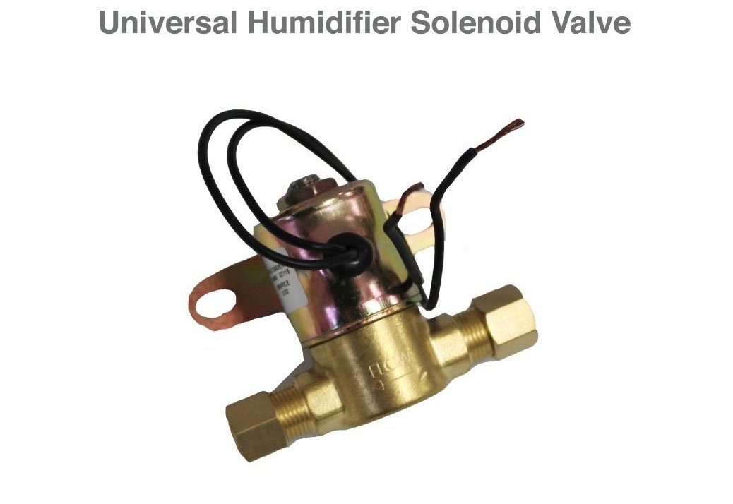 Universal Humidifier Solenoid Valve - Replacement Solenoid Valve - Humidifier Valve That Can Be Used With Plastic or Copper Tubing - 24 VAC Valve Replacement