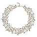 Holylove Statement Necklace for Women Pearl Necklace Novelty Jewelry White with Gift Box-8058set