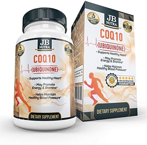 COQ10 Ubiquinol Supplement - Great For Heart Health, Energy And Overall Health, Major Benefit For All Body Functions - Natural Power Enhancer By JB NUTRA