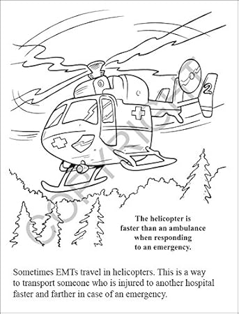Amazon Com Emts Help Save Lives Kid S Educational Coloring