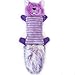 ZippyPaws - Zingy No Stuffing Durable Squeaky Plush Dog Toy - Purple Squirrel