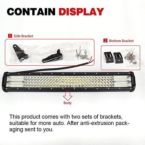 【The New】Led Light Bar 12D CREE 20"+Wiring Harness Super bright Flood Spot Combo Work Light Driving Lights Fog Lamp Waterproof for Off-road Vehicle, ATV, SUV, UTV,9643D-468W, Colight - Thumbnail 3