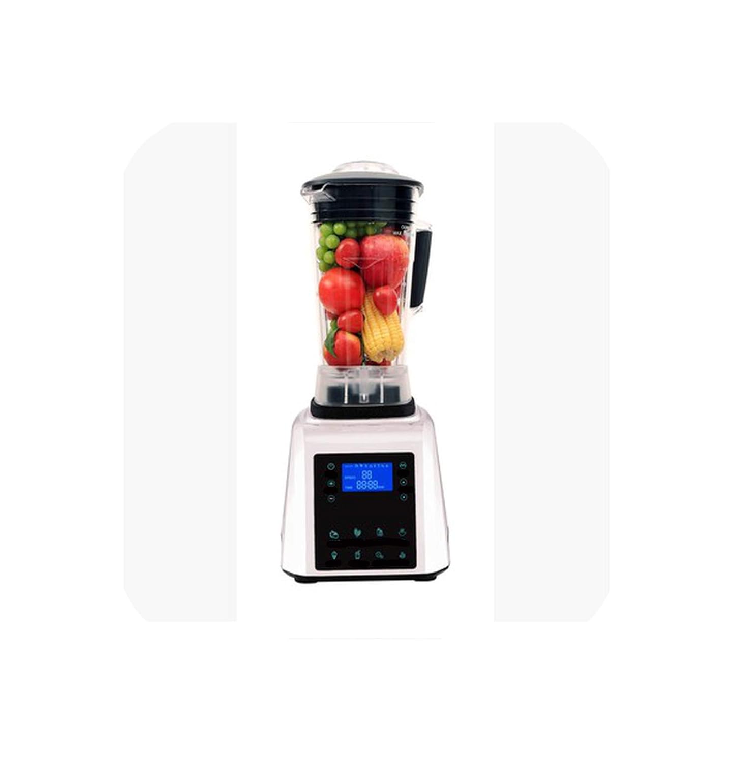 Automatic Digital Touchscreen 2L Professional Blender Mixer Juicer High Power Food Processor Green Fruit Smoothies,WHITE,EU Plug