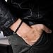 ZD-jewelry Mens Leather Bracelet,Black Genuine Leather and Horseshoe Stainless Steel Leather Bracelet for Men