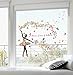 BIBITIME Dance Ballet Girl Multicolored Flower Butterfly Wall Decal Sayings A Blossom Faerie of Brilliant Quotes Sticker for Music Classroom Girl Bedroom Kids Room Decor