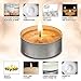 OHR CANDLES Tealight Candles - 100 Pack Bulk Tea Lights Candles - White Tealights Unscented - 4 Hour Burn Time
