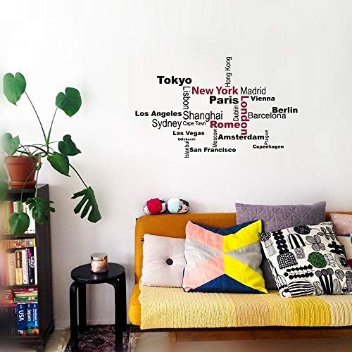 buarer Dallas Cowboys Wall Decor Sticker Tokyo New York Pairs London Rome Shanghai Sydney for Living Room Play Room Game Room Sport Room