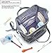KiddyCare Diaper Bag Backpack, Multi-Function Waterproof Maternity Nappy Bags for Travel with Baby, Large Capacity, Stylish and Durable, Gray Melange