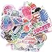 Pink Lollipop Laptop Sticker Pack Cute Girl Rainbow Unicorn Waterproof Vinyls Sticke Decals for Kids Cars Motorcycle Bicycle Skateboard Luggage Bumper Hippie Laser Stickers (76Pcs Laser Sticker)