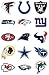 NFL Team Logo Stickers Set of 50 Football Stickers (All 32 Team Logos and more) 4.25
