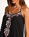 Women Strap Sleeveless Tribal Printed Mini Dress Casual Floral Beach Wear Mini Sundress Black