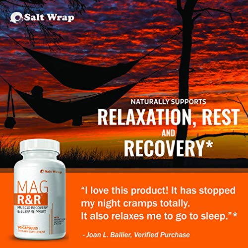 SaltWrap Mag R&R Nighttime Muscle Cramps Support, Natural Sleep
