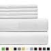 Lux Decor Collection Bed Sheet Set - Brushed Microfiber 1800 Bedding - Wrinkle, Stain and Fade Resistant - 4 Piece (Queen, White)