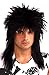 Forum Novelties Men's 80s Rock Star Costume Wig, Black, One Size