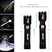 Zglon 1000 Lumen Tactical LED Handheld Flashlights Rechargeable Super Bright High Powered Waterproof Torch with 18650 Battery and Adjustable Zoomable 5 Light Modes