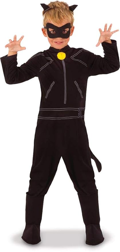 Amazoncom Miraculous Ladybug Childs Cat Noir Costume