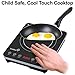 Ivation 1800 Watt Portable Induction Countertop Cooktop Burner, Easy Clean Glass Top w/Touch Button Control