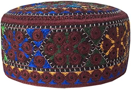 Khurshid Designer Men's Caps Koofi Kufi Solid Hat Large Head Size Beautiful Prayer Cap (MC5)