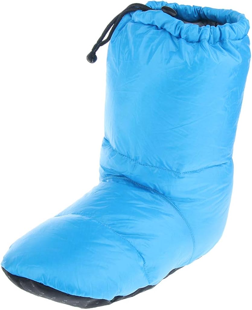 GOOSE DOWN Filled BOOT SLIPPERS CAMPING SHOES Booties Warm Outdoor