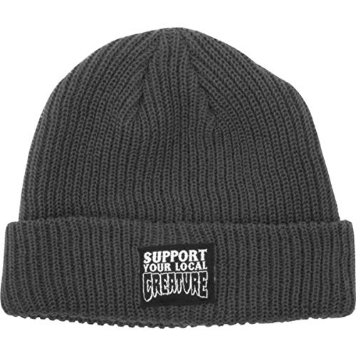 Support Patch Beanie-charcoal By Creature Skateboards