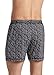 Jockey Men's Underwear Active Microfiber Boxer, Funky Black and White Print, L