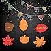 Gejoy 70 Pieces Thanksgiving Scratch Paper Craft Kit Scratch Off Fall Leaves Pumpkins Acorns Pattern Paper with Ribbons and Wooden Styluses for Harvest Party Decorations
