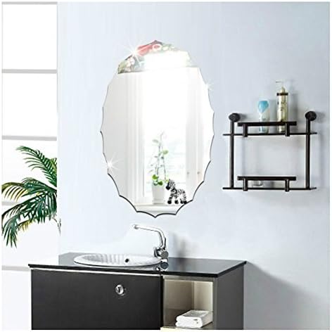 DIY decorative background mirror wall stickers (Wavy)