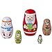 Pidoko Kids Nesting Dolls - Santa and Friends Christmas Edition - Perfect Stacking Dolls Gift for Toddlers Boys & Girls