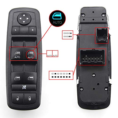 Power Window Switch Master Control Switch for 2012 2013 2014 2015 Dodge Grand Caravan, Chrysler Town and Country, Ram 1500 2500 3500 4500 5500 Replaces 68110866AA 68110866AB 68298866AA 901-400R