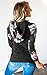 Angashion Women Hoodies-Tops- Floral Printed Long Sleeve Pocket Drawstring Sweatshirt with Pocket