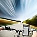Waterproof Bike Mount Holder, Getron Universal Bicycle Mobile Phone Waterproof Pouch Holster Case for Cell Phone Up to 6 Inches Display, Supports iOS Android Windows Smartphone - Gray
