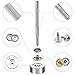 SATINIOR 153 Pieces Snaps Fastener Screw Snaps Canvas Snap Kit Tool, Metal Snaps Button for Boat Cover Furniture (Marine Grade, 3/8 Inch Socket, 5/8 Inch Screw)