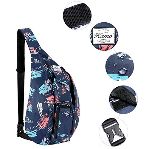 Kamo Sling Backpack - Rope Bag Crossbody Backpack Travel Multipurpose Daypacks for Men Women Lady Girl Teens - Thumbnail 4