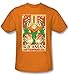 A&E Designs Aquaman T-Shirt Comics Adult Orange Tee, Medium
