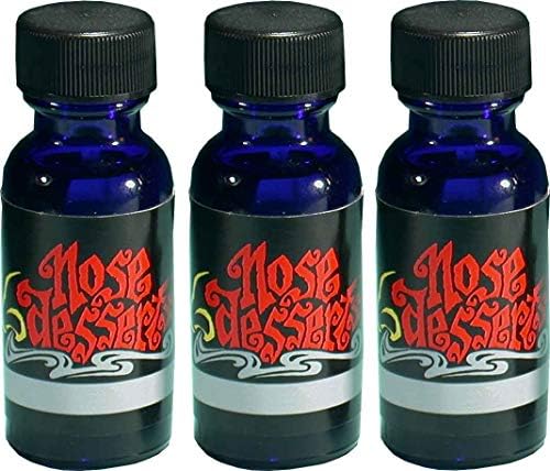 Hawaiian Plumeria Scent Aromatherapy Meditation Relaxation Body Fragrance Oil 3 Bottles Set contains: 1/2 fl-oz / 15ml each, of High Quality Grade A Premium Fragrance - Body Oil by Nose Desserts Brand