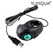 YUMQUA Y-01 Portable Mini Finger Hand Held 4D USB Wired Trackball Mouse for Laptop Mac Window Computer Fits Left and Right Handed Users -Black