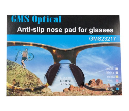 GMS Optical Anti-slip Nose Pad for Glasses (Various Colors) (!0 Pair, Brown)
