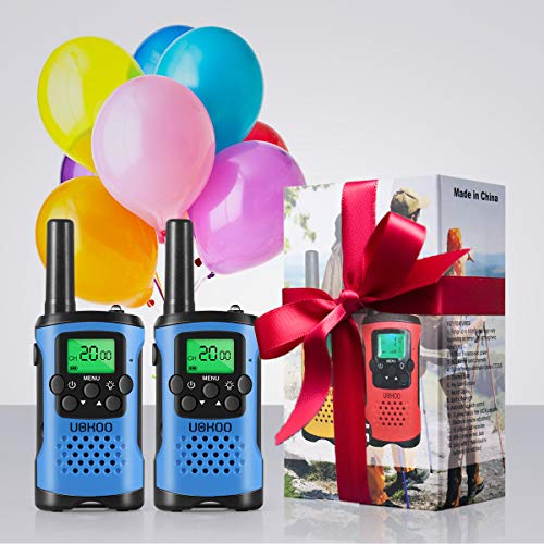 UOKOO walkie talkies for Kids, 22 Channel 2 Way Radio 3 Mile Long Range Kids Toys & Handheld Kids Walkie Talkies, Best Gifts & Top Toys for Boy & Girls Age 3 4 5 6 7 8 9 for Outdoor Adventure Game