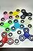 Fidget Hand Spinners 50 PC Color Bundle Bulk EDC Tri-Spinner Desk Toy Stress Anxiety Relief ADHD Student Relax Therapy Pack Combo Wholesale Green Red Black White Blue Yellow Glow Pink Glow Sky Blue