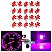 cciyu 20Pcs Pink/Purple B8.4D 1SMD 5050 LED Instrument Cluster Dash Indicator Light Bulb