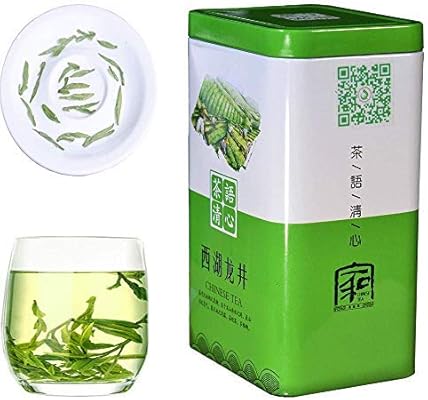 Jq West Lake Longjing Green Tea Chinese Tea Authentic Hangzhou Origin Dragon Well Loose Leaf First Grade 53 Oz150g Organic Natural Rich - 