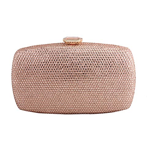 LETODE Sparkling Crystal Evening Clutches Women Handbags Wedding Clutch Bag For Dance Party Purse (champagne)