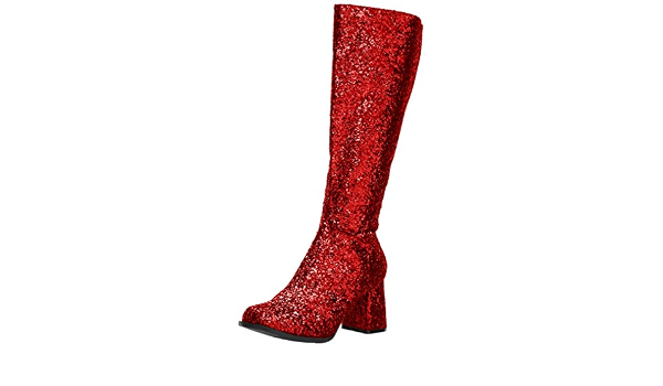 Silver Thin Glitter Gogo Boot 