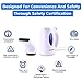 NEARPOW Clothes Steamer, 4.5OZ Portable Fabric Clothes Steamer (Powerful Fast Heat Up, Waterless Auto Shut Off) 130ml Mini Household Travel Steamer for Wrinkle Clothes