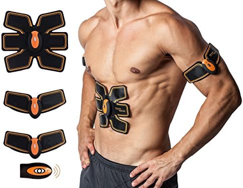 Abs Stimulator, Abdominal Muscle Toner, Training Gear, Portable Toning Belt, Wireless, Fitness Training, Legs/ Abdomen/ Arms Exercise for Men &amp; Women