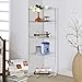 Lifewit 5-Tire Corner Wire Shelf Bathroom Corner Shelf, Free Standing Corner Storage Rack,Adjustable,Stainless,Sliver