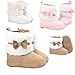 Ecosin(TM) Baby Bowknot Keep Warm Soft Sole Snow Boots Crib Prewalker Shoes Toddler