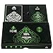 Ice - 100% Plastic Playing Cards, Premium Poker Sized Waterproof Standard Index Play Cards, Professional Casino Grade | Pack of 2