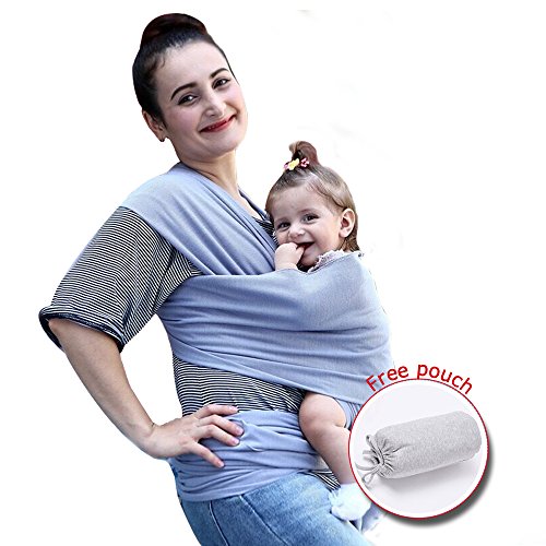 Baby Wrap Carrier Grey for Newborn Forward Child Carrier Slings 0-36
months Baby Wrap Carrier Grey for Newborn Forward Child Carrier Slings 0-36
months